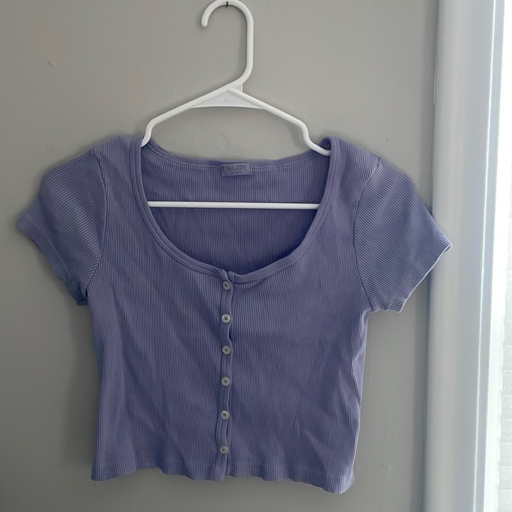 John galt brandy melville t shirt with buttons